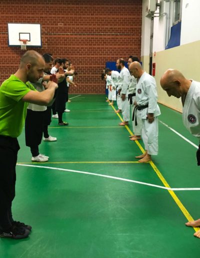 Nekobukai. Scuole di karate e kung-fu si salutano rispettosamente