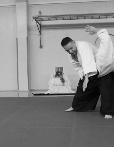 Nekobukai. Sensei Roberto Ferrari compie un atterramento